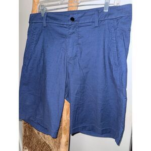 Lululemon Commission Shorts Mens 36 Navy Blue Golf Performance Stretch